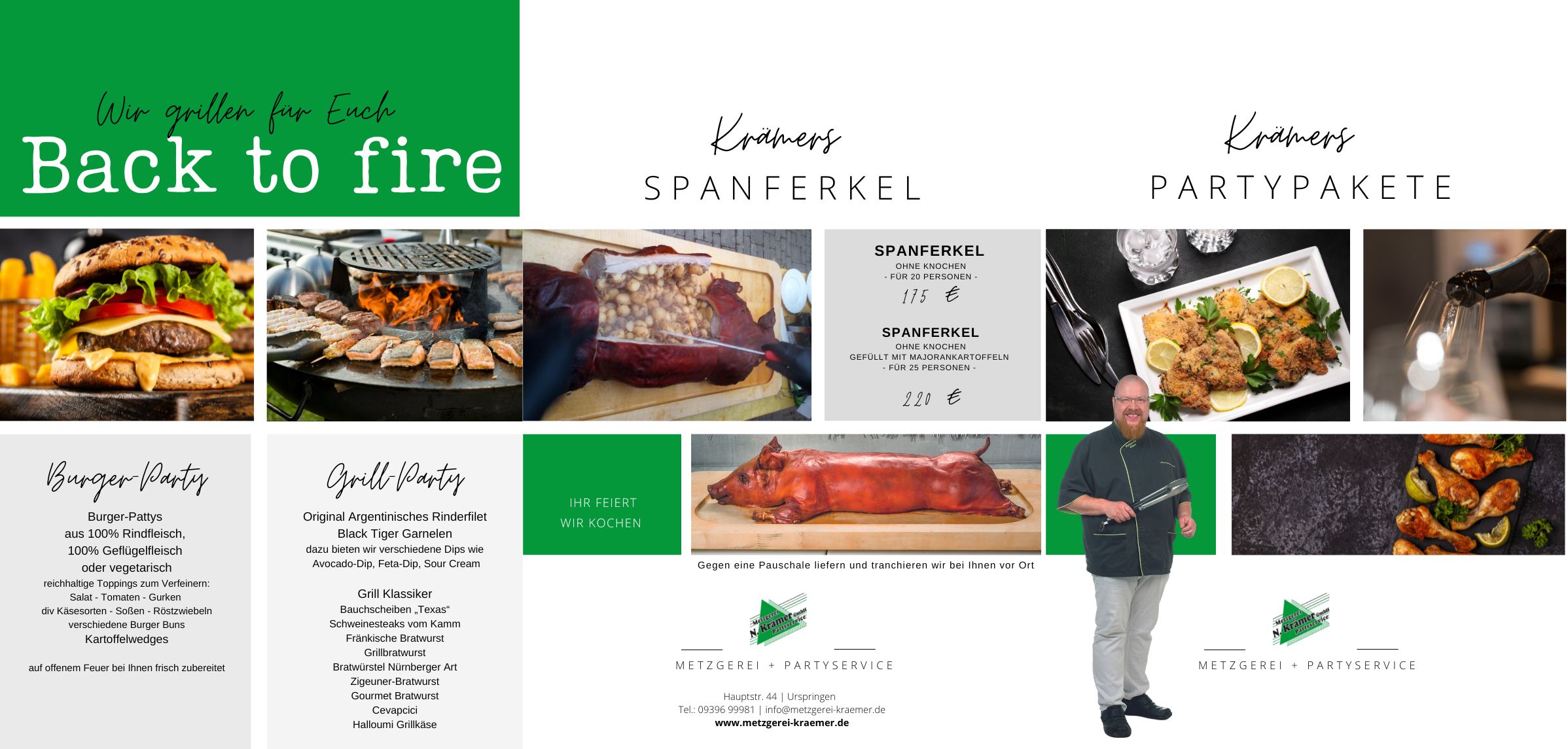 Metzgerei Krämer Partyservice Flyer 1