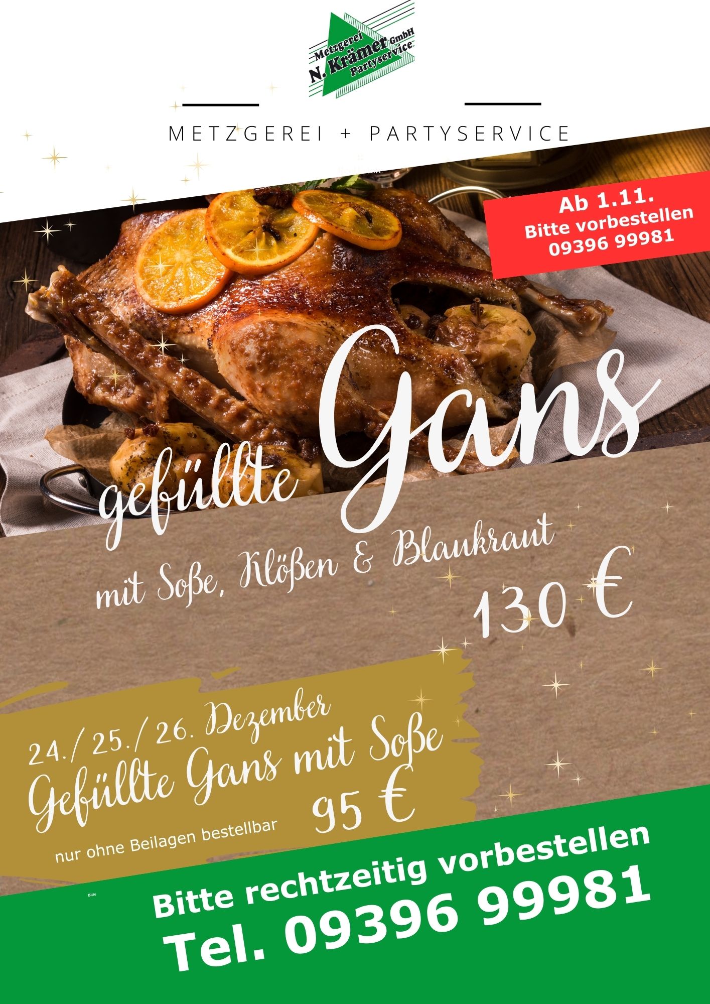 Weihnachtsgans bestellen